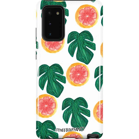 Bouffants and Broken Hearts Tropical Leaves and Citrus Galaxy Note20 5G Pro Case