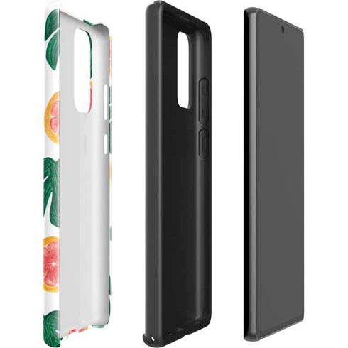 Bouffants and Broken Hearts Tropical Leaves and Citrus Galaxy Note20 5G Pro Case