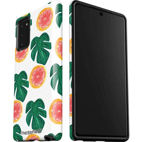 Bouffants and Broken Hearts Tropical Leaves and Citrus Galaxy Note20 5G Pro Case
