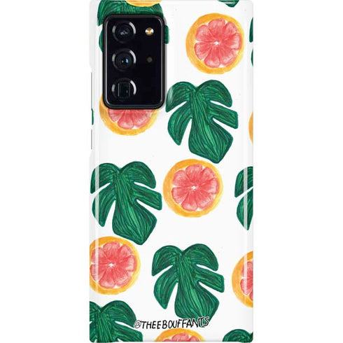 Bouffants and Broken Hearts Tropical Leaves and Citrus Galaxy Note20 Ultra 5G Lite Case