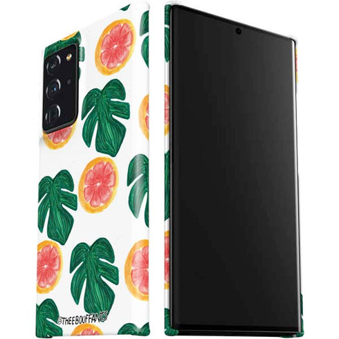 Bouffants and Broken Hearts Tropical Leaves and Citrus Galaxy Note20 Ultra 5G Lite Case