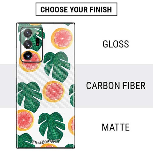 Bouffants and Broken Hearts Tropical Leaves and Citrus Galaxy Note20 Ultra 5G Skin