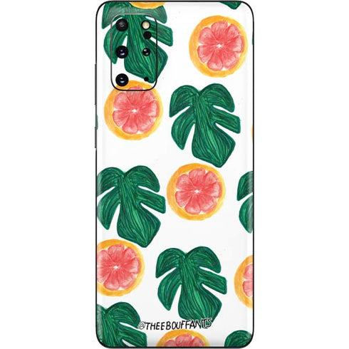 Bouffants and Broken Hearts Tropical Leaves and Citrus Galaxy S20 Plus Skin