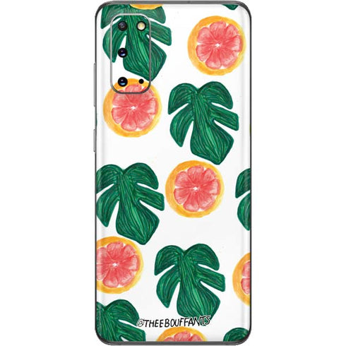 Bouffants and Broken Hearts Tropical Leaves and Citrus Galaxy S20 Skin