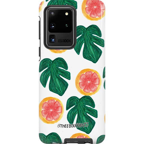 Bouffants and Broken Hearts Tropical Leaves and Citrus Galaxy S20 Ultra 5G Pro Case