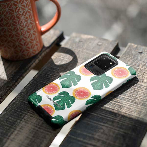 Bouffants and Broken Hearts Tropical Leaves and Citrus Galaxy S20 Ultra 5G Pro Case