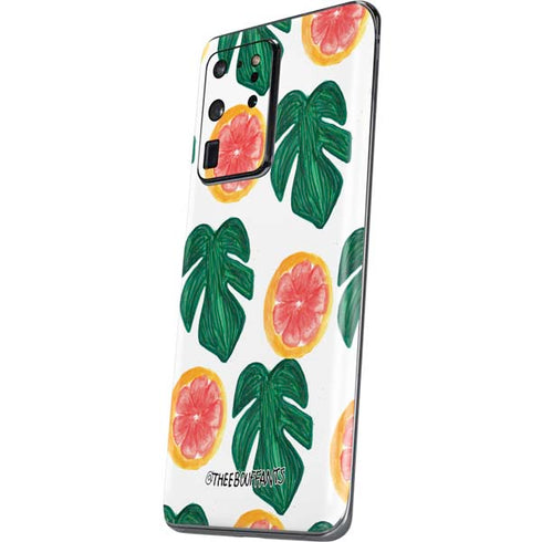 Bouffants and Broken Hearts Tropical Leaves and Citrus Galaxy S20 Ultra 5G Skin