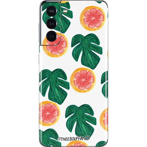 Bouffants and Broken Hearts Tropical Leaves and Citrus Galaxy S21 5G Skin