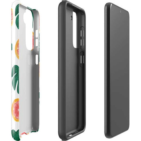Bouffants and Broken Hearts Tropical Leaves and Citrus Galaxy S21 FE Pro Case