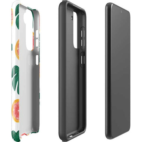 Bouffants and Broken Hearts Tropical Leaves and Citrus Galaxy S21 Plus 5G Pro Case