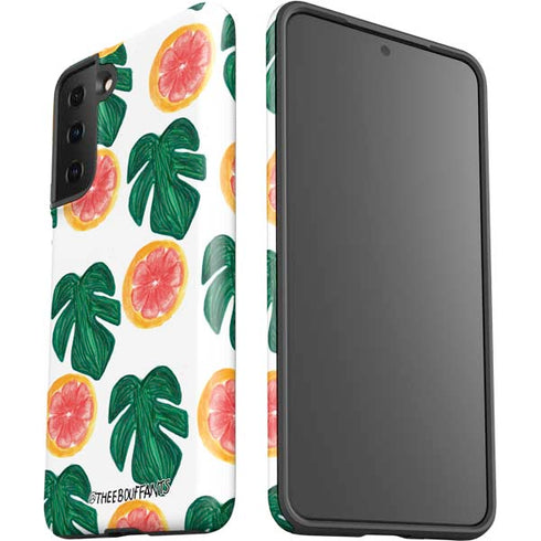 Bouffants and Broken Hearts Tropical Leaves and Citrus Galaxy S21 Plus 5G Pro Case