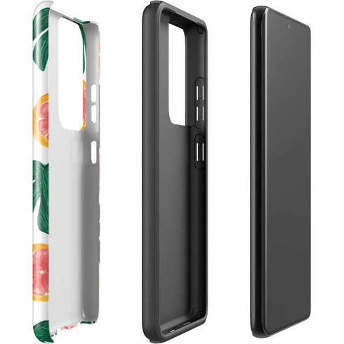 Bouffants and Broken Hearts Tropical Leaves and Citrus Galaxy S21 Ultra 5G Pro Case