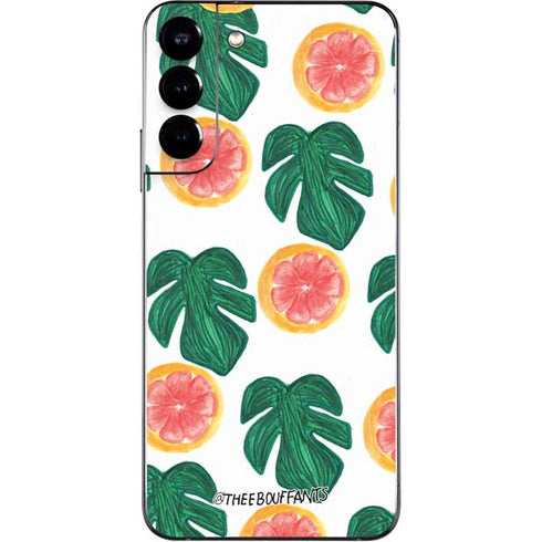 Bouffants and Broken Hearts Tropical Leaves and Citrus Galaxy S22 Plus Skin