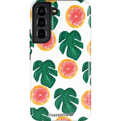 Bouffants and Broken Hearts Tropical Leaves and Citrus Galaxy S22 Pro Case