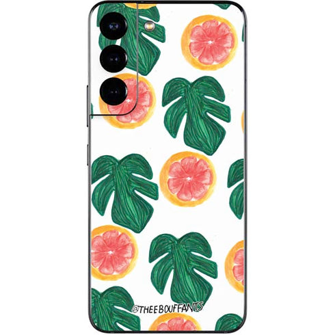Bouffants and Broken Hearts Tropical Leaves and Citrus Galaxy S22 Skin