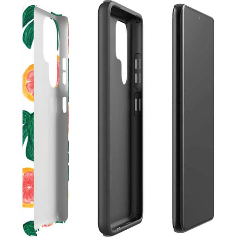 Bouffants and Broken Hearts Tropical Leaves and Citrus Galaxy S22 Ultra Pro Case