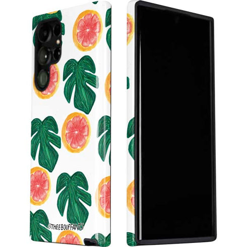 Bouffants and Broken Hearts Tropical Leaves and Citrus Galaxy S22 Ultra Pro Case