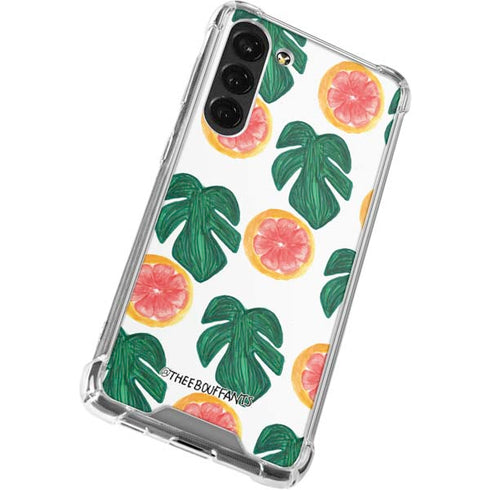 Bouffants and Broken Hearts Tropical Leaves and Citrus Galaxy S23 Plus Clear Case