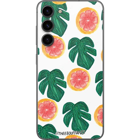 Bouffants and Broken Hearts Tropical Leaves and Citrus Galaxy S23 Plus Skin