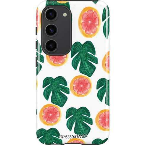 Bouffants and Broken Hearts Tropical Leaves and Citrus Galaxy S23 Pro Case