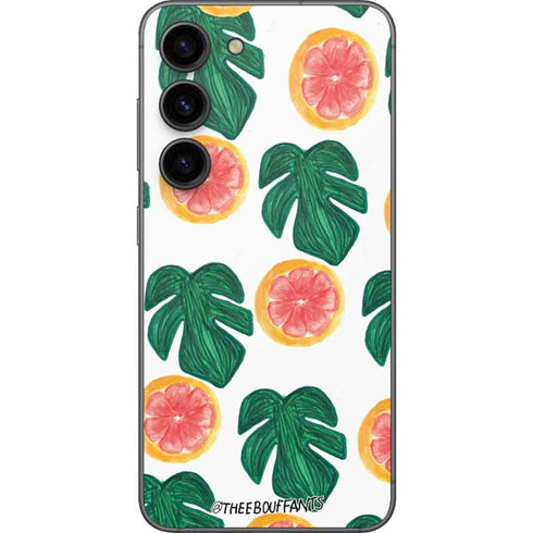Bouffants and Broken Hearts Tropical Leaves and Citrus Galaxy S23 Skin
