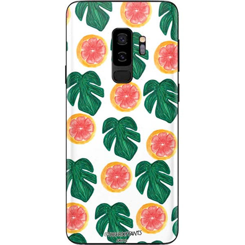Bouffants and Broken Hearts Tropical Leaves and Citrus Galaxy S9 Plus Skin