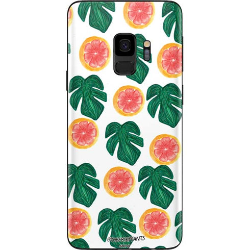 Bouffants and Broken Hearts Tropical Leaves and Citrus Galaxy S9 Skin