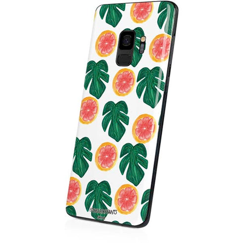 Bouffants and Broken Hearts Tropical Leaves and Citrus Galaxy S9 Skin