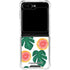 Bouffants and Broken Hearts Tropical Leaves and Citrus Galaxy Z Flip5 5G Clear Case