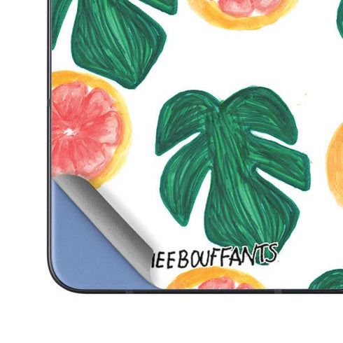 Bouffants and Broken Hearts Tropical Leaves and Citrus Galaxy Z Fold5 5G Skin