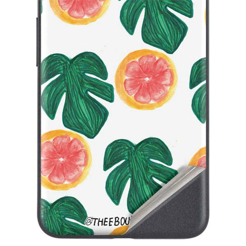 Bouffants and Broken Hearts Tropical Leaves and Citrus Google Pixel 4a 5G Skin