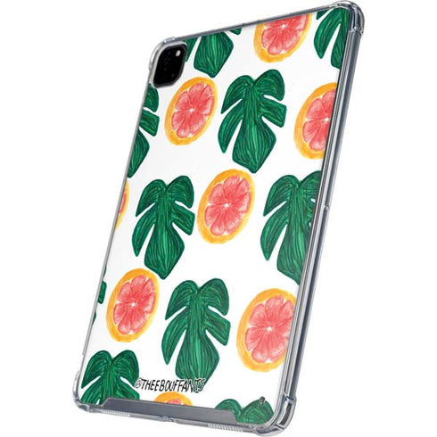 Bouffants and Broken Hearts Tropical Leaves and Citrus iPad Pro 12.9in (2020) Clear Case