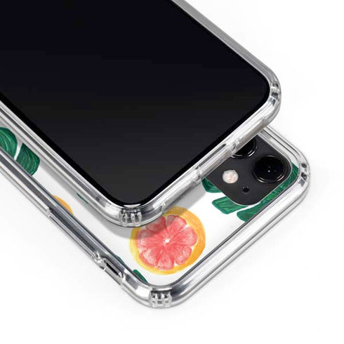 Bouffants and Broken Hearts Tropical Leaves and Citrus iPhone 11 Clear Case