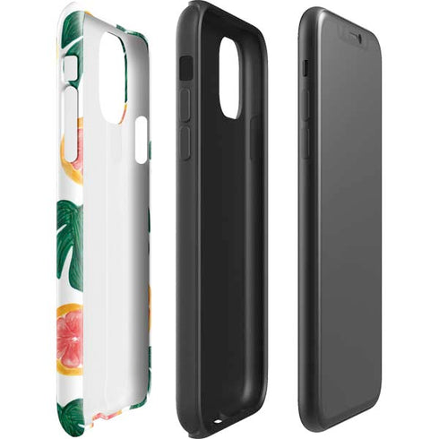 Bouffants and Broken Hearts Tropical Leaves and Citrus iPhone 11 Impact Case