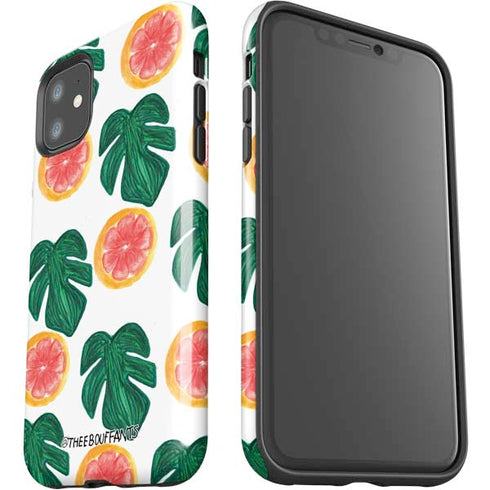 Bouffants and Broken Hearts Tropical Leaves and Citrus iPhone 11 Impact Case