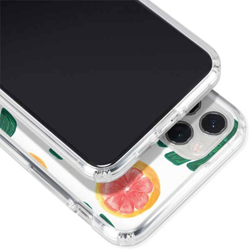 Bouffants and Broken Hearts Tropical Leaves and Citrus iPhone 11 Pro Clear Case