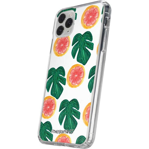 Bouffants and Broken Hearts Tropical Leaves and Citrus iPhone 11 Pro Clear Case