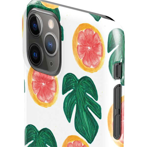Bouffants and Broken Hearts Tropical Leaves and Citrus iPhone 11 Pro Lite Case