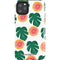 Bouffants and Broken Hearts Tropical Leaves and Citrus iPhone 11 Pro Max Impact Case