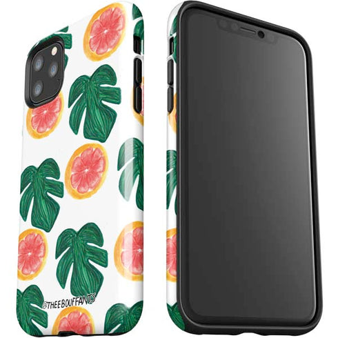 Bouffants and Broken Hearts Tropical Leaves and Citrus iPhone 11 Pro Max Impact Case