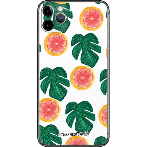 Bouffants and Broken Hearts Tropical Leaves and Citrus iPhone 11 Pro Max Skin