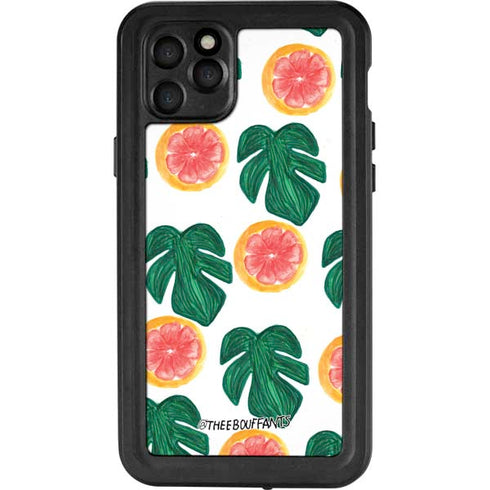 Bouffants and Broken Hearts Tropical Leaves and Citrus iPhone 11 Pro Max Waterproof Case