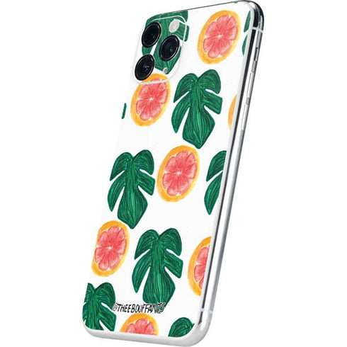 Bouffants and Broken Hearts Tropical Leaves and Citrus iPhone 11 Pro Skin