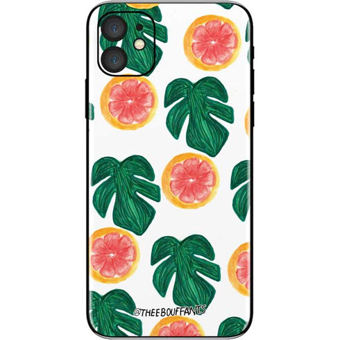 Bouffants and Broken Hearts Tropical Leaves and Citrus iPhone 11 Skin