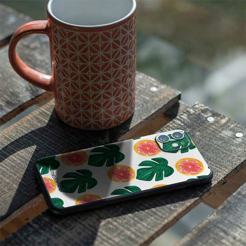 Bouffants and Broken Hearts Tropical Leaves and Citrus iPhone 11 Skin