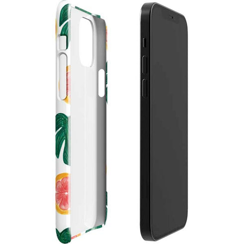 Bouffants and Broken Hearts Tropical Leaves and Citrus iPhone 12 Mini Lite Case
