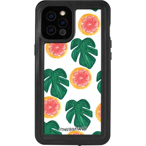 Bouffants and Broken Hearts Tropical Leaves and Citrus iPhone 12 Pro Max Waterproof Case