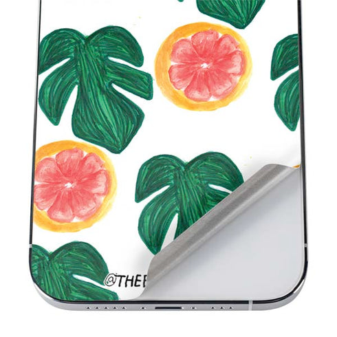 Bouffants and Broken Hearts Tropical Leaves and Citrus iPhone 12 Pro Skin