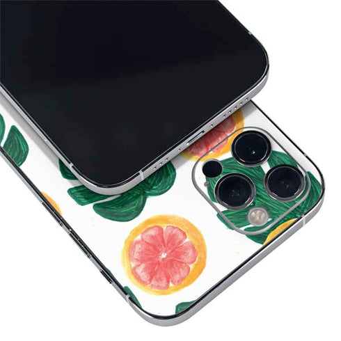 Bouffants and Broken Hearts Tropical Leaves and Citrus iPhone 12 Pro Skin