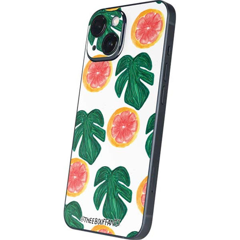 Bouffants and Broken Hearts Tropical Leaves and Citrus iPhone 13 Mini Skin